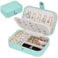 thumbnail image 2 of Travel Jewelry Organiser Cases, Jewelry Storage Box for Necklace, Earrings, Rings, Bracelet (Box-Blue), 2 of 5