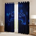 thumbnail image 2 of Feelyou Game Console Lover Curtains Pack of 2 (42x84 Each), Modern Honeycomb Geometric Curtains Blackout, Teen Boy Girl Kid Bedroom Curtains, Blackout Curtains Home Decor, 2 of 6