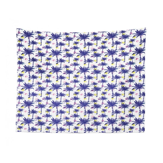 Tribal Tapestry, Inspired Pattern with Colorful Motif Geometric Elements Illustration, Fabric Wall Hanging Decor for Bedroom Living Room Dorm, 2 Sizes, Multicolor, by Ambesonne