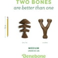 thumbnail image 6 of Benebone 2-pack Fishbone/Wishbone Durable Dog Chew Toys, Real Fish, Real Bacon, Medium, 6 of 6
