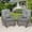 Grey, variant on SOCIALCOMFY Outdoor Wicker Glider Rocker Chair, Patio Rattan Gliding Rocking Chairs Set of 2 with Thickened Cushions, All-Weather Wicker Furniture Sets for Porch Garden & Backyard, Navy Blue