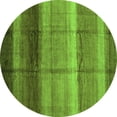 thumbnail image 1 of Ahgly Company Indoor Round Abstract Green Modern Area Rugs, 8' Round, 1 of 4