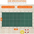thumbnail image 2 of Telyswee Pool Safety Cover Fits 18ftx36ft Rectangle Pool, Ultra-Dense Safety Pool Cover with Anchors, Cover Size 20ftx38ft, 2 of 9