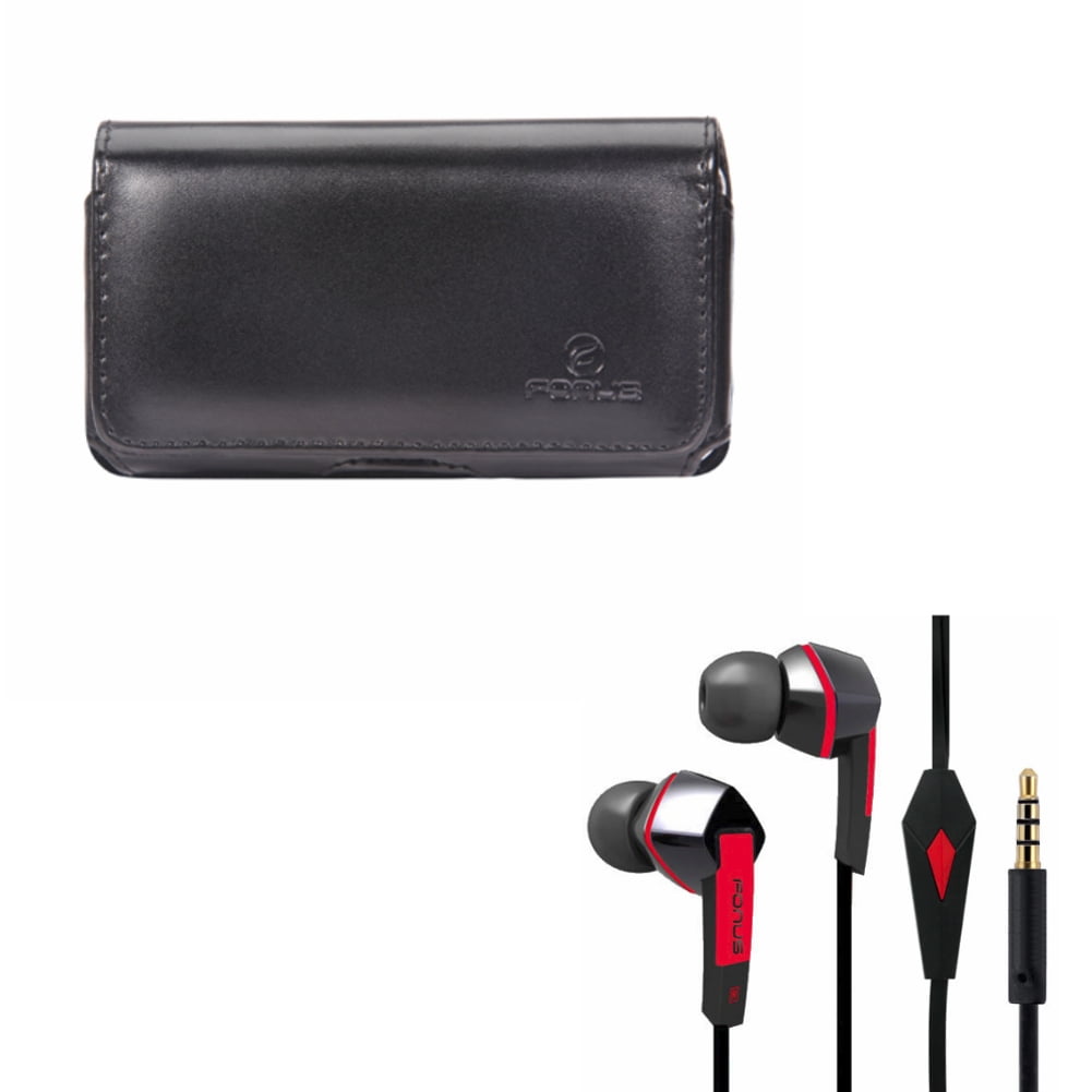 Black Leather Side Case w Headset Hands-free Earphones Earbuds Mic G2P for Alcatel Idol 5S 5 4S 4 3, Fierce 4, 1x Evolve - iPhone 6S Plus 6 Plus - ASUS Zenfone V Live, PadFone X, Max Plus M1 Black Leather Side Case w Headset Hands-free Earphones Earbuds Mic G2P for Alcatel Idol 5S 5 4S 4 3, Fierce 4, 1x Evolve - iPhone 6S Plus 6 Plus - ASUS Zenfone V Live, PadFone X, Max Plus M1