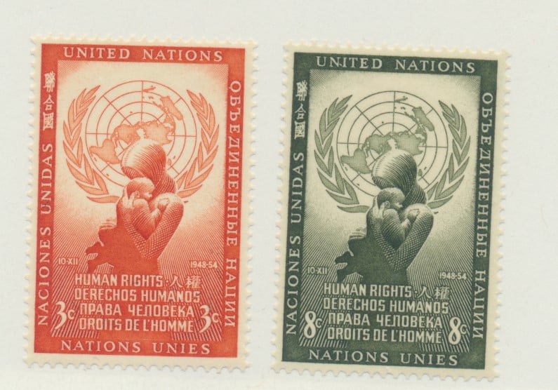 United Nations (New York) Scott 29 To 30 From 1954 Collectible