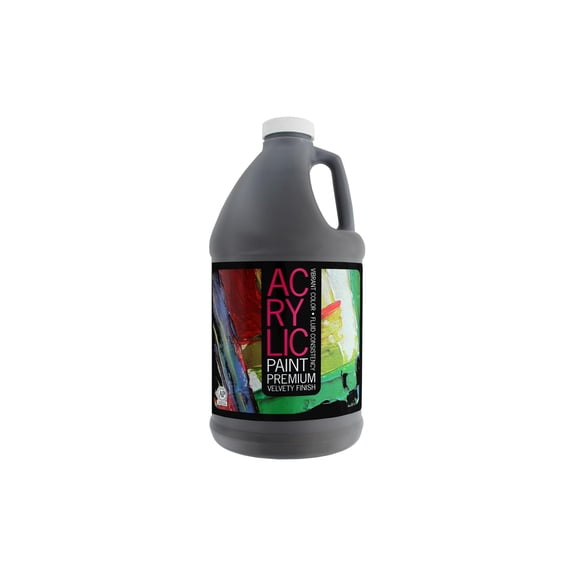 Pro Art Student Acrylic Paint 64oz Burnt Umber Extended Open Time