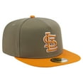 thumbnail image 3 of Men's New Era Olive/Orange St. Louis Cardinals Two-Tone Color Pack A-Frame 59FIFTY Fitted Hat, 3 of 5