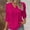 Hot Pink, variant on Holzkary Elegant Shirts for Women Dressy 3/4 Length Sleeve Womens Tops Spring Fall Summer Fashion Clothes Cute Tunic Top Summer Lace V Neck Plain Lace Elegant Shirt Plus Size Scrub Tops Army Green L
