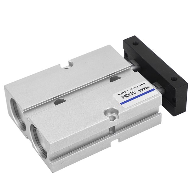 Cilindro neumático cilindro de doble eje de doble varilla 01-10 MPa 20 mm de diámetro 20 mm de sellado de para dispositivo de transmisión ANGGREK Otros