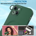 thumbnail image 2 of Magnetic Case for iPhone 14 Plus Phone Case for Women, [Adaptation with Magsafe] Matte Luxury Soft Metallic Luster Design for iPhone 14 Plus 6.7'' with Camera Protector-Green, 2 of 12
