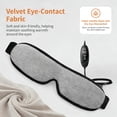 thumbnail image 6 of Heated Eye Mask, Warm Eye Compress for Dry Eyes and Tired Eyes, USB Powered Dry Eye Mask with 3 Heat Levels and Auto Shut Off, Soft Sleep Mask for Relaxation, Travel and Bedtime, 6 of 9