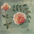 thumbnail image 2 of Pinto, Patricia 26x26 Gold Ornate Wood Framed with Double Matting Museum Art Print Titled - Ornaments in Green I, 2 of 4