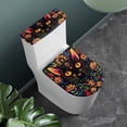 thumbnail image 3 of HELLHERO Colorful Cat Flowers Toilet Top Cover, Stretch Elastic Bottom Stays in Place, Comfortable and Practical Elastic Edge Fits All Toilet Shapes, Toilet Seat Covers, 3 of 8