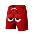 thumbnail image 3 of Ceisia Men's Quick Dry Swim Trunks with Pockets Elastic Waist Drawstring Mesh Lining Beach Shorts Gifts for Father, 3 of 5