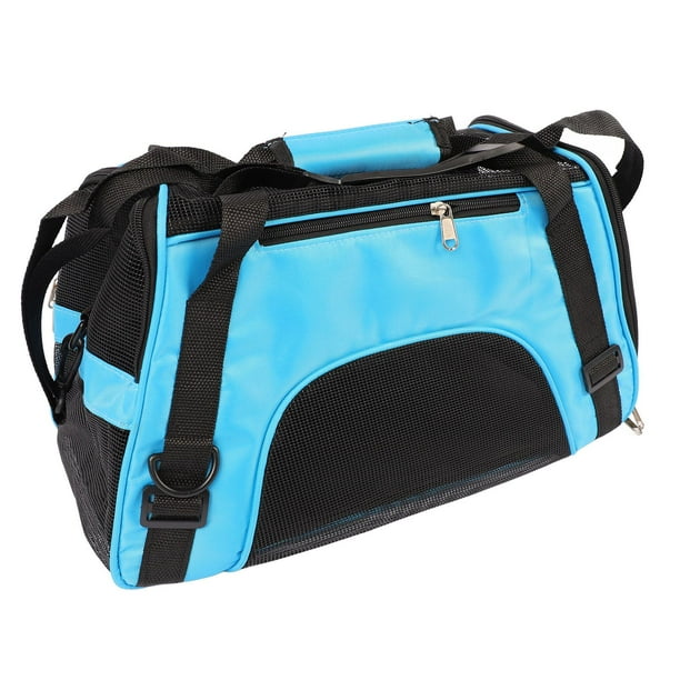 Transportín Para Perros, Transportador De Viaje Plegable Para Mascotas De Gran Espacio, Azul, Fuerte Capacidad De Carga, Malla Transpirable Impermeable Para Exteriores Para