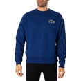 thumbnail image 2 of Lacoste Loose Fit Crocodile Sweatshirt, Blue, 2 of 5