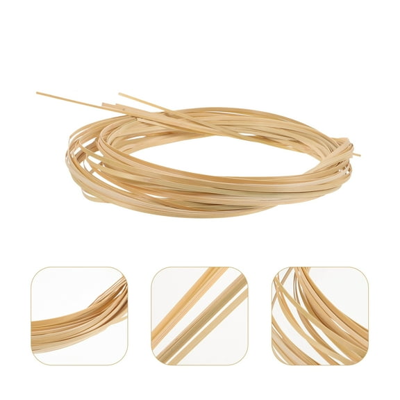 OUNONA 1 Roll of Bamboo Strips Wide Basket Weaving Strips Bamboo Basket Making Supplies