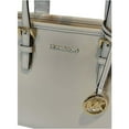 thumbnail image 7 of Micheal Kors Women's Jet Set Travel Saffiano Leather Top Zip Tote Bag, Cream, 7 of 7