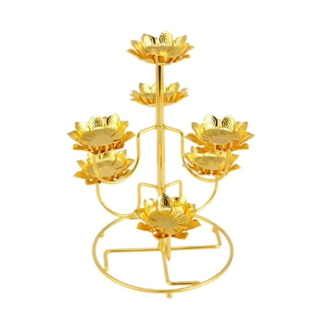 Soporte de de 7 Cabezas, Portalámparas Ghee, Luz, , Buda, Salón, Manualidades Decorativas