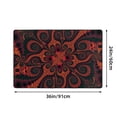 thumbnail image 3 of Fractal Dark Spiral Vortex Rugs Doormat, Non-Slip Machine Washable Carpets Floor Door Mat , 36" x 24", 3 of 7
