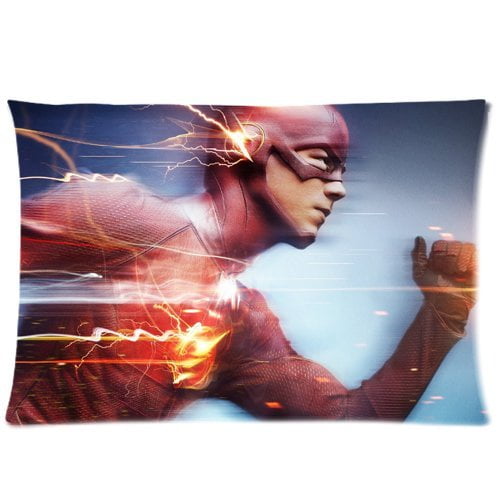 QIFEIHA Barry Allen The Flash Pillowcase Cushion Cover Two Sides Printing Size 20x30 inch