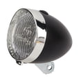 thumbnail image 1 of Vintage Bike Front Light, Retro Bicycle Front Light ABS Durable Black with Fixed Bracket for Cycling, 1 of 8