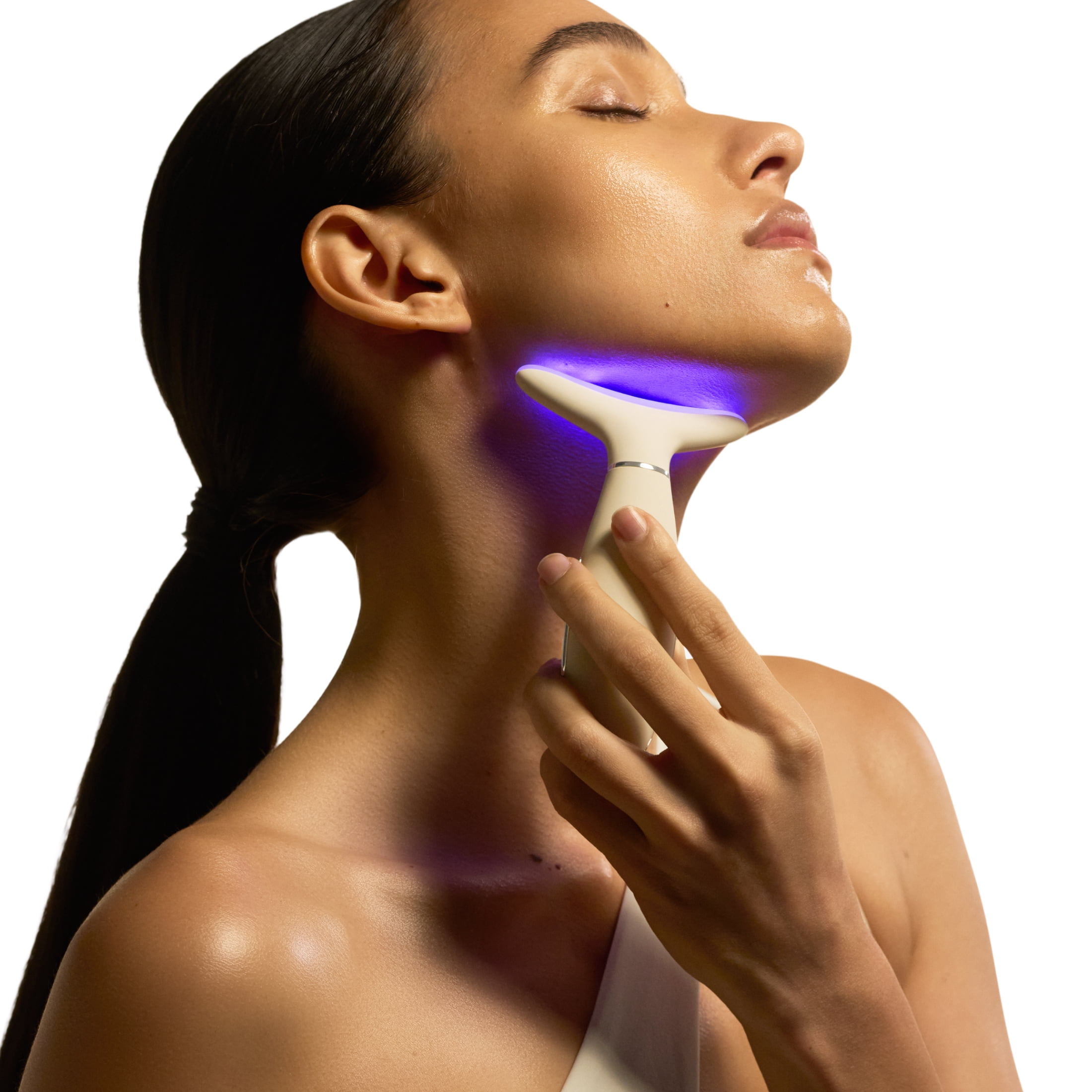 Clara Red Light Therapy Wand for Face and Neck, Collagen Booster, Anti-Aging, Heating, Sonic Vibration
