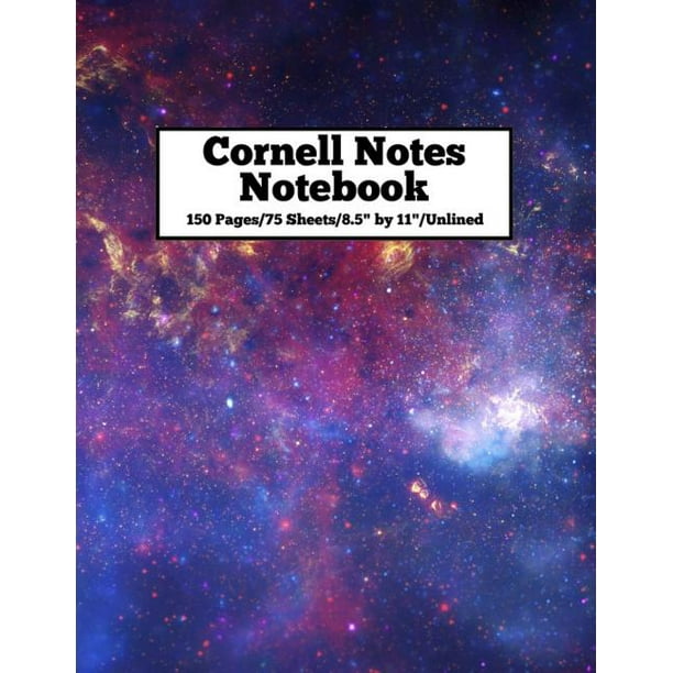 Cornell Notes Notebook 8.5" by 11" 150 Pages of Cornell Note Paper