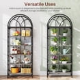thumbnail image 5 of Tribesigns 6 Tier Standard Bookcase, Metal Black, 11.81" x 31.50" x 78.74", 52 lb, 5 of 7