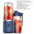 thumbnail image 4 of Portable Blender Cup Automatic Small Glass Juice Cup for Travel Sports Kitchen  Pink Double Cup With Cover, 4 of 7
