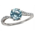 thumbnail image 2 of Star K � Round 7mm Sky Blue Topaz Bypass solitaire engagement promise ring, 2 of 9