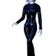 thumbnail image 1 of Ropa de muñeca 1/6 escala Disfraz de manga larga manga larga Mono negro para mujer de una pieza de una pieza Faux PU Cuero con cremallera Accesorios Negro Speravity  FN001628-02, 1 of 7