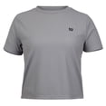 thumbnail image 1 of Playera Deportivo Wilson para Mujer Rib Tee Manga Corta Color Gris Talla G, 1 of 4