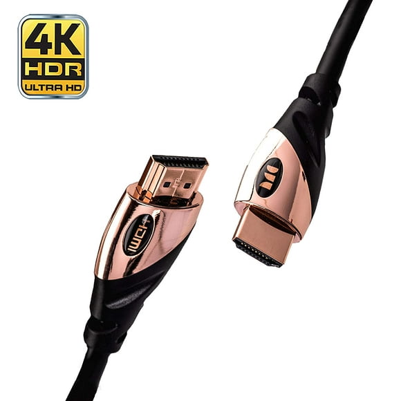 Monster Câble HDMI 4k Ultra HD 4ft avec Ethernet - Vitesse de Rafraîchissement 60/120 Hz - Vidéo Haute Définition 1080p 21Gbps -
