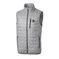 thumbnail image 2 of Men's Cutter & Buck Gray Oregon State Beavers Team Logo Big & Tall Rainier PrimaLoft Eco Insulated Full-Zip Puffer Vest, 2 of 3