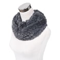 thumbnail image 2 of Soft Small Faux Fur Diamond Solid Color Warm Infinity Circle Scarf, 2 of 4