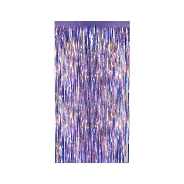 Cortinas de seda de lluvia dorada de colores de 2 m, para fiestas de cumpleaños, bodas, decoración de fondo colorido, festivales, decoración al aire libre, cortina de puerta de seda de lluvia, cortina