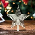 thumbnail image 6 of Chmadoxn Christmas Star Tree Topper, Hollowed Pentagram Tree Topper, Gold Glitter Star Tree Topper, Christmas Tree Ornament for Indoor Office Xmas New Year Holiday Tree Decoration, 6 of 6