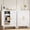 1pc-White-32"H, variant on JHYKFG 32"Metal Bathroom Storage Cabinet,Freestanding Sideboard with 2 Adjustable Shelves for Small Spaces, Living Room, Hallway, Dining Room,Blue