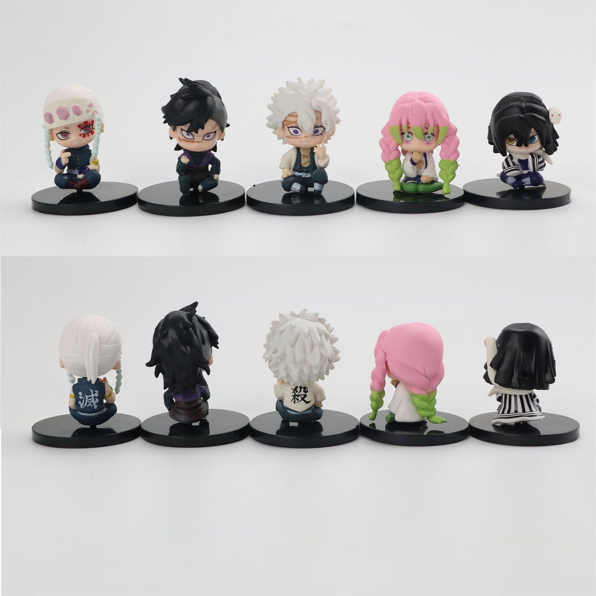 Demon Slayer Kimetsu No Yaiba Anime Collectible Action Figures Kamado  Tanjirou, Kamado Nezuko, Agatsuma Zenitsu, Kochou Shinobu, Kanroji Mitsuri