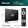 Hisense 55" Class U8 Series MiniLED ULED 4K UHD Google Smart TV (55U8K