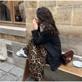 thumbnail image 4 of Falda de satén con estampado de leopardo para mujer, Falda Midi plisada con cremallera lateral, cintura alta, ropa de calle elegante, faldas largas de verano, 4 of 5