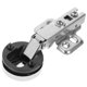 thumbnail image 2 of FELTECHELECTR Bisagra de vidrio de cabeza redonda mini con amortiguación hidráulica, bisagra para muebles de vidrio, vitrinas, puertas de vitrinas, bisagras para aviones, cobertura completa, 2 of 6
