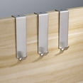 thumbnail image 3 of Gancho de puerta de acero inoxidable sin perforaciones gabinete puerta dormitorio gancho abrigo gancho, 3 of 10
