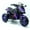 Purple+Plastic+50-99 Lbs, variant on LHSHID 12V Rechargeable 3-Wheel Motorbike Toy with PU Saddle, Training Wheels, Hand-Operated Throttle, and Glowing Wheel Lights