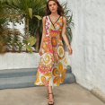 thumbnail image 5 of Nostalgic Vintage Floral Art Sleeveless Dress Women's Summer Suit Dresses for Women 2025 Luxury Party Dress, 5 of 7