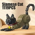 thumbnail image 4 of GZBrick Siamese Cat Building Sets Compatible with Lego Animals Home Decor for Adults Girls 1119PCS, 4 of 8