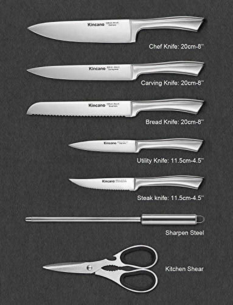 Basics 14-Piece Kitchen Knife Set with High-Carbon Stainless-Steel  Blades and Pine Wood Block, Black