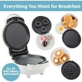 thumbnail image 3 of 3 in 1 Mini Breakfast Maker- Make Mini Waffles Donuts Pancakes or Eggs all in 1 Multi Use Appliance- Easily Swap & Clean Interchangeable Griddle Plates- Small Electric Nonstick Baker for Any Occasion, 3 of 7