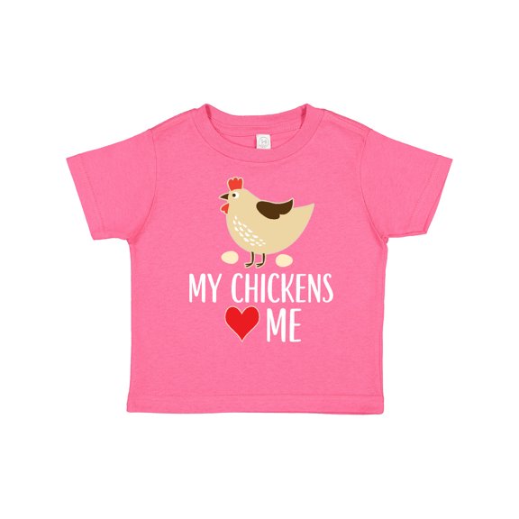 Inktastic My Chickens Love Me Boys or Girls Toddler T-Shirt